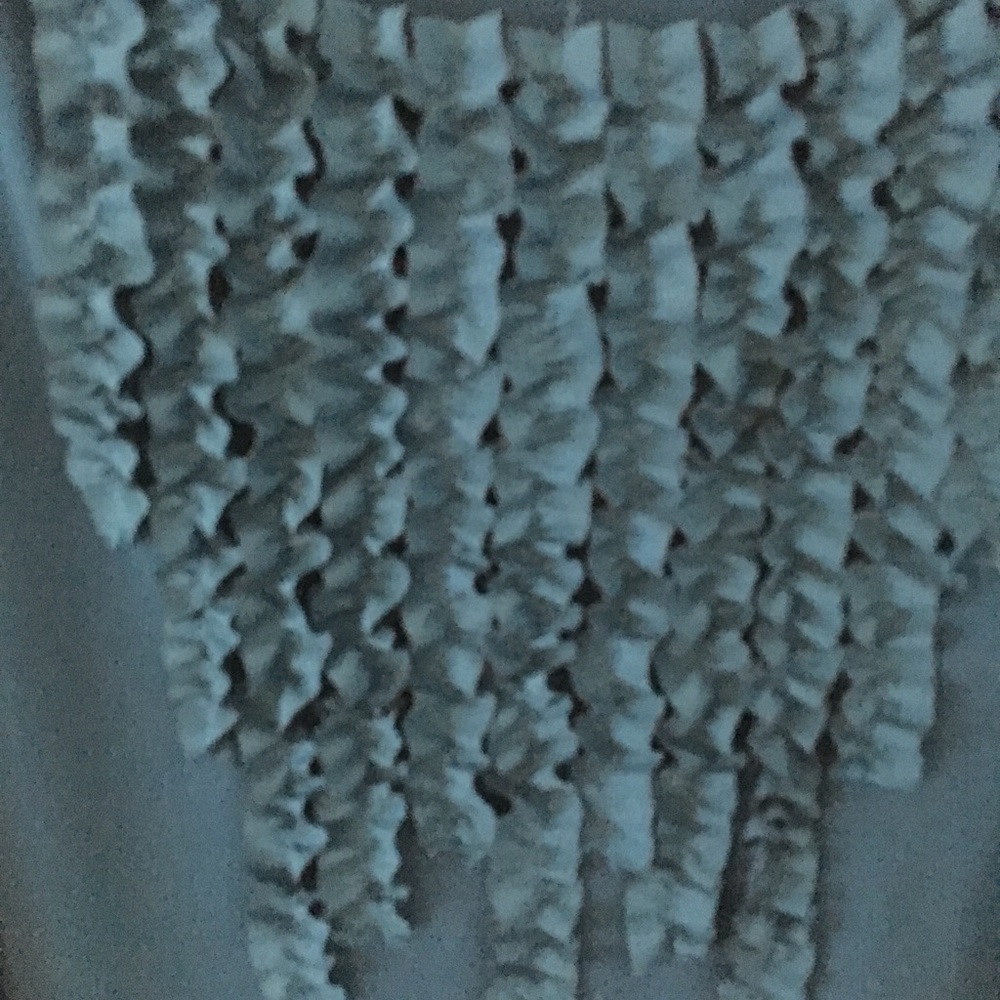 Turquoise Ruffled Tank Top - Picture 2 of 4